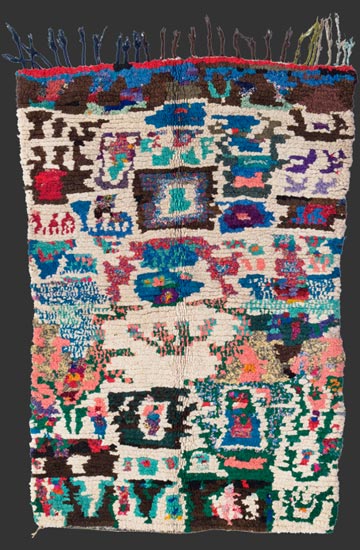 TM 1778, pile rug from the Ourika valley, central High Atlas, Morocco, late 20th c., 170 x 120 cm (5' 8'' x 4'), high resolution image + price on request
	
							